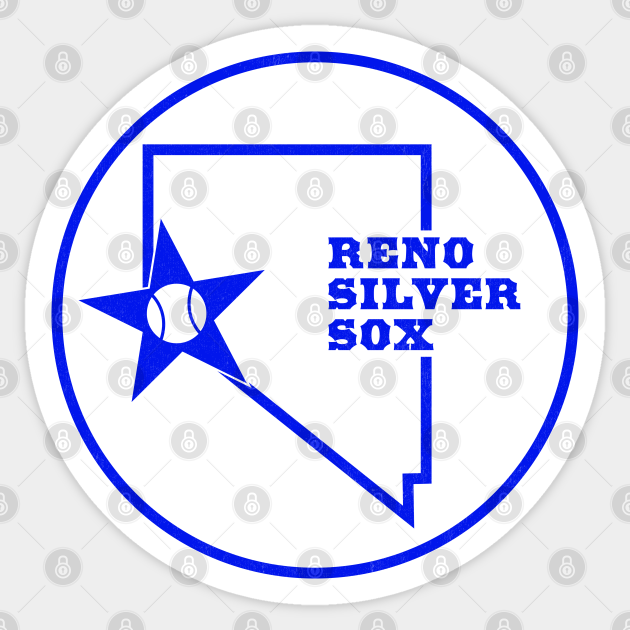 Defunct Reno Silver Sox Baseball Nevada Sticker TeePublic